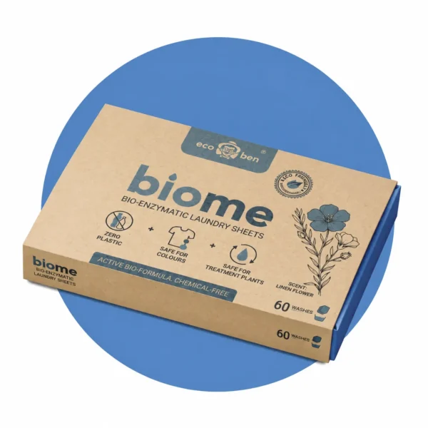 BioMe Laundry Sheets, Bio-Enzymatic Laundry Detergent