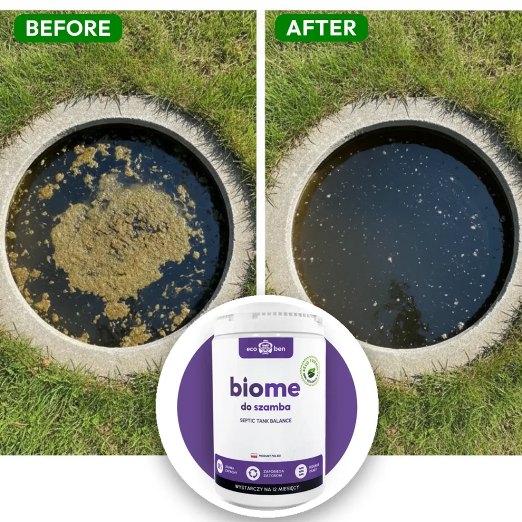Before and after: BioMe Septic Tank Balance
