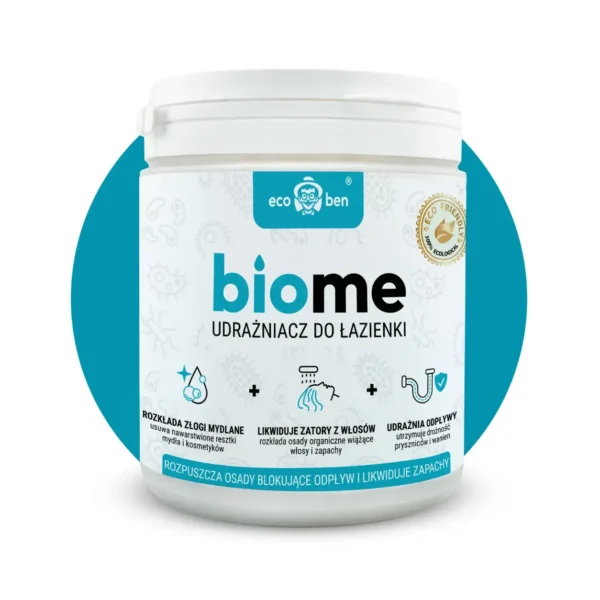BioMe Biological Bathroom Drain Unblocker 500 g for Shower, Bath and Basin